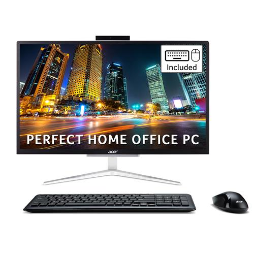 Acer Aspire C22-820 All-in-One PC - (Intel Pentium J5040 8GB 256GB SSD 21.5 inch Full HD Display USB Keyboard and Mouse Windows 10 Silver)