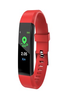 Waterproof R1 Bluetooth Smart Bracelet with Pedometer Heart Rate Monitor Blood Pressure - RED