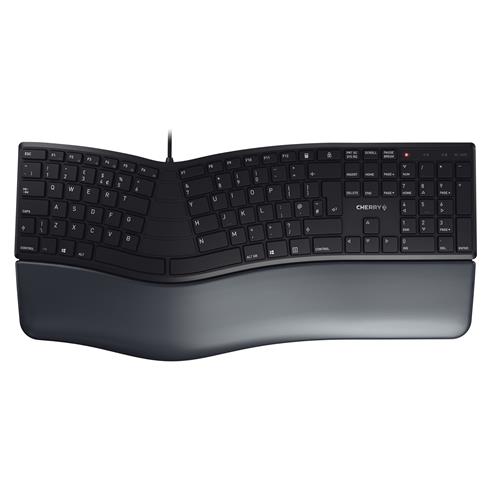 CHERRY KC 4500 ERGO Corded Ergonomic Keyboard Black USB (AZERTY - FR)