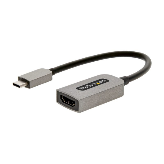 StarTech USB C to HDMI Adapter - 4K 60Hz Video, HDR10 - USB-C to HDMI 2.0b Adapter Dongle - USB Type-C DP Alt Mode to HDMI Monitor/Display/TV - USB C