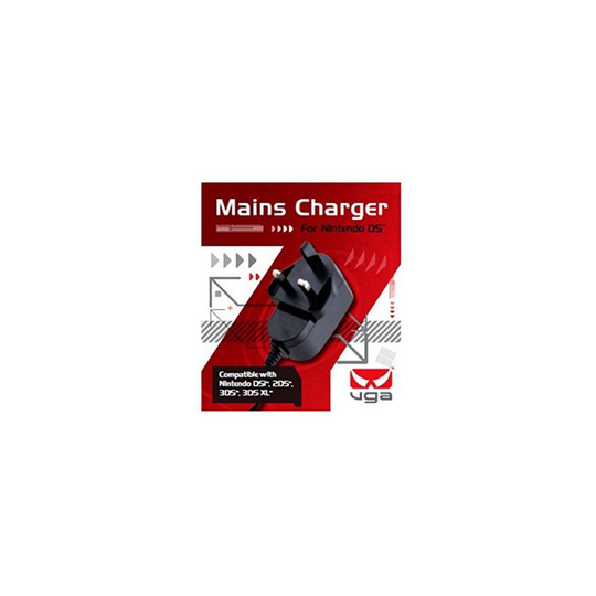 Nintendo DS Mains Charger Compatible With 2DS/3DS/DSi/3DS XL 3 PIN UK VGA