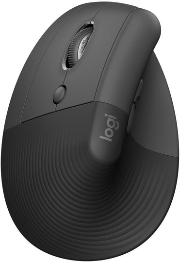 Logitech Lift Wireless Vertical Left Handed Ergonomic Mouse - Graphite