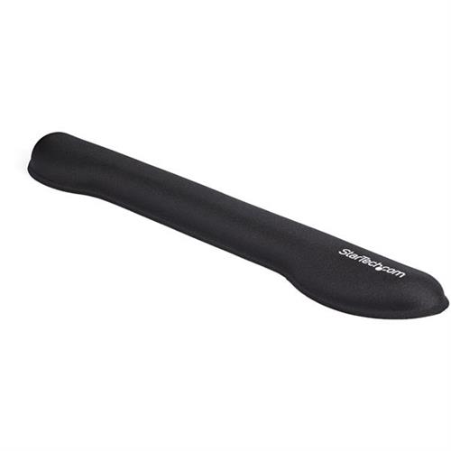 StarTech.com Foam Keyboard Wrist Rest for Ergonomic Typing Support - Padded Non-Slip Keyboard Cushion - Laptop or Desktop Computer Keyboard Wrist Hand & Arm Rest - Soft Black Nylon Rest Pad