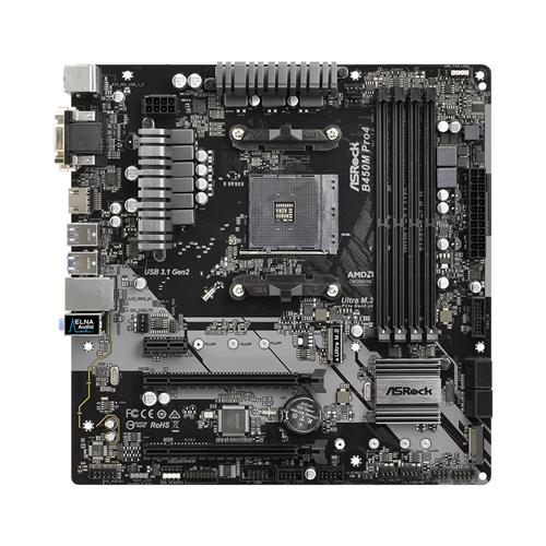 Asrock B450M Pro4 Socket AM4 Micro ATX AMD B450
