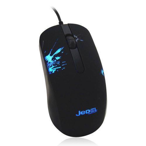 Jedel (M67) Wired Optical 7-Colour LED Gaming Mouse 1000 DPI USB DPI Switch Black