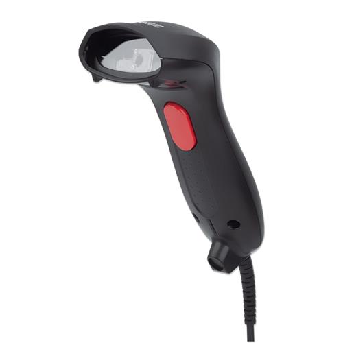 Manhattan 2D Handheld Barcode Scanner USB-A 250mm Scan Depth Cable 1.5m Max Ambient Light 100000 lux (sunlight) Black Three Year Warranty Box
