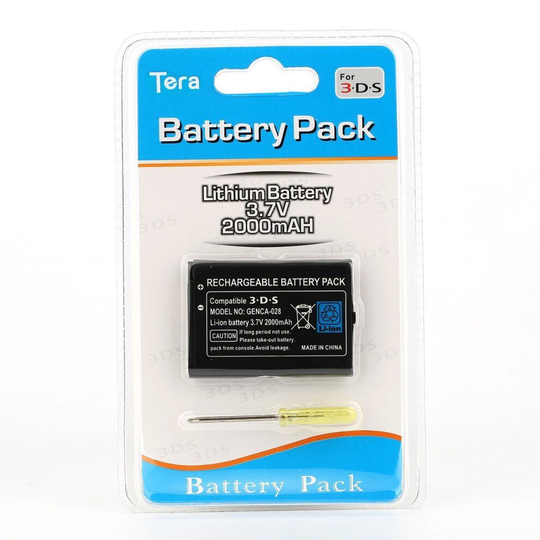 3DS Rechargeable 2000mAh Battery Pack Replacement Nitendo 3DS System