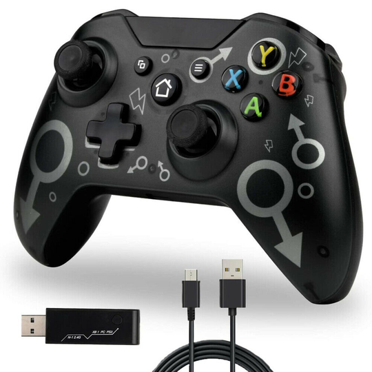 (Black) Wireless Game Controller For xBox One Gamepad