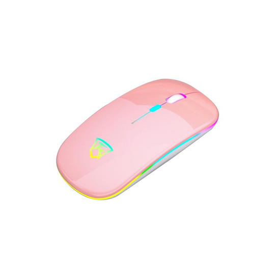 (Pink) Mouse Wireless Silent LED Mice Gaming Mouse