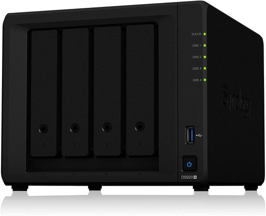 Synology DS920+ 24TB (4 x 6TB) Seagate IronWolf 4 Bay NAS Enclosure