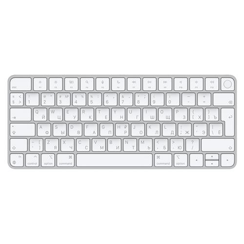 Apple Magic keyboard USB + Bluetooth Russian Aluminium White