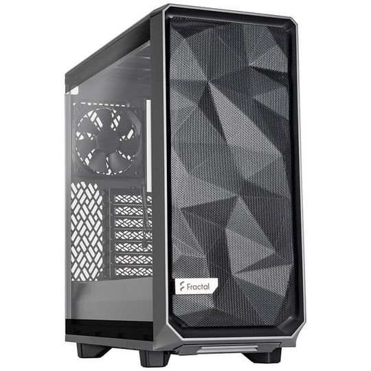 Fractal Design Meshify 2 Compact Light Tint Tempered Glass Mid Tower Gaming Case, Grey
