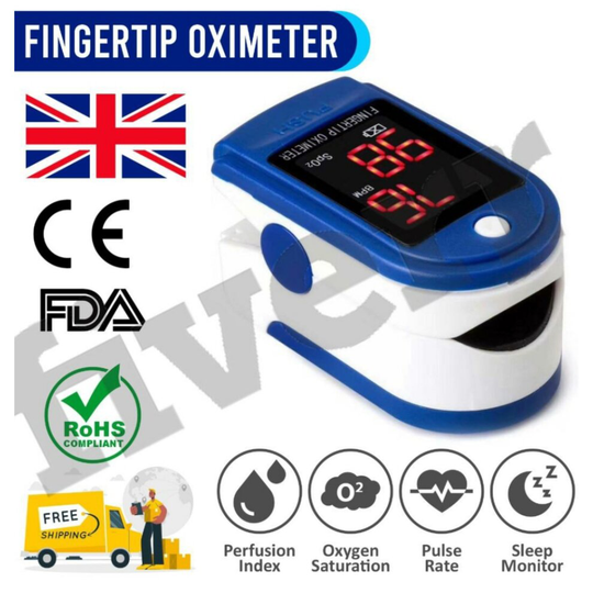 Pulse Oximeter Oxygen Monitor Finger Heart Rate Monitor SpO2 Oximeter