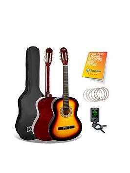 3Rd Avenue 3/4 Size Classical Guitar Pack - Sunburst With Free Online Music Lessons
