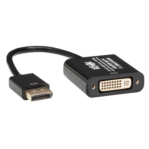 Tripp Lite P134-06N-DVI-V2 DisplayPort to DVI Active Adapter Video Converter DP ver 1.2 (M/F) 6-in. (15.24 cm)
