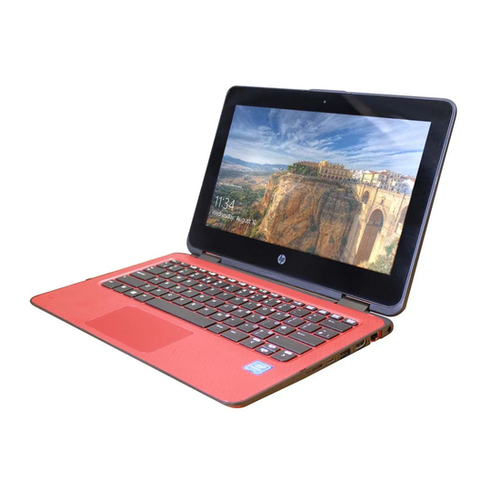 Refurb HP Laptop X360G1 11.6" Touchscreen Laptop/Tablet + Office 365 - Red
