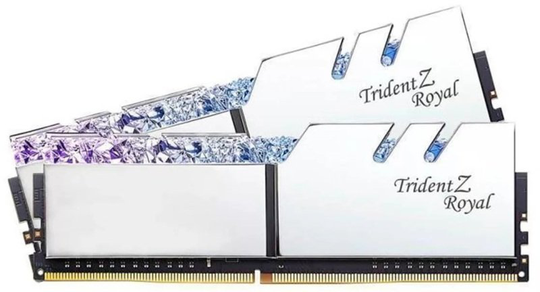 G Skill Trident Z Royal Silver (2 x 8GB) 3600MHz C18 Kit