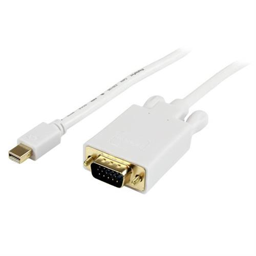 StarTech.com 3 ft Mini DisplayPort to VGA Adapter Converter Cable mDP to VGA 1920x1200 - White