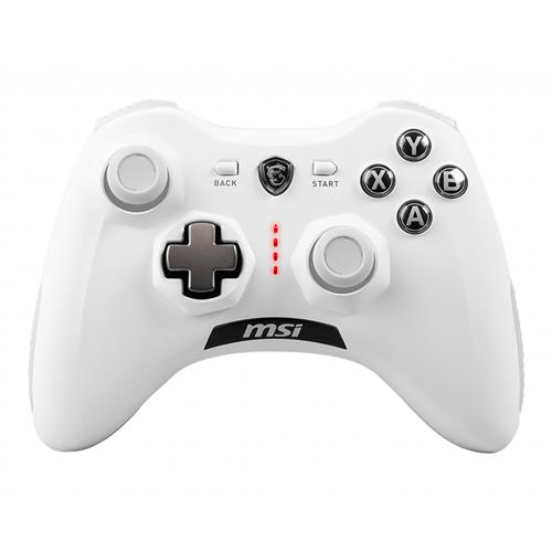 MSI FORCE GC30 V2 WHITE Wireless Gaming Controller 'PC and Android ready Upto 8 hours battery usage adjustable D-Pad cover Dual vibration motors Ergonomic design'