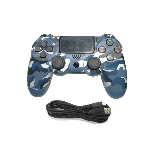 (Blue Camouflage) Wired USB Game Controller For Playstation 4 PS4 PC