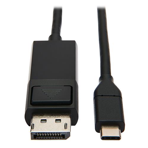 Tripp Lite U444-006-DP-BE USB-C to DisplayPort Adapter Cable (M/M) 4K 60 Hz HDR Locking DP Connector 6 ft. (1.8 m)