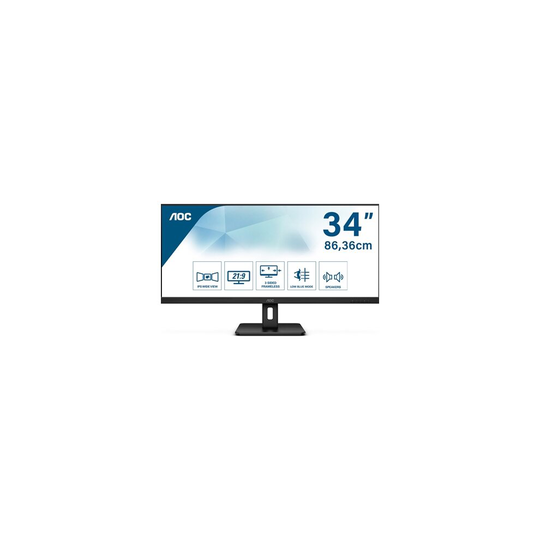 Aoc Q34E2A 34" 75Hz 4Ms Ips Widescreen Full Hd Hdmi/Displayport Monitor Q34E2A