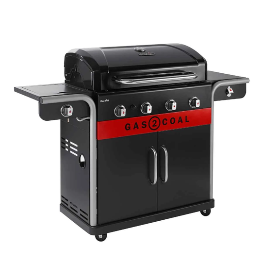 Char-Broil Gas2Coal 440 V2 Hybrid BBQ Grill - Black
