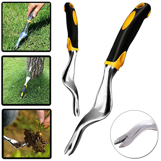 Manual Hand Weeder Weeding Weed Remover Puller Tools Fork Lawn Garden Tool