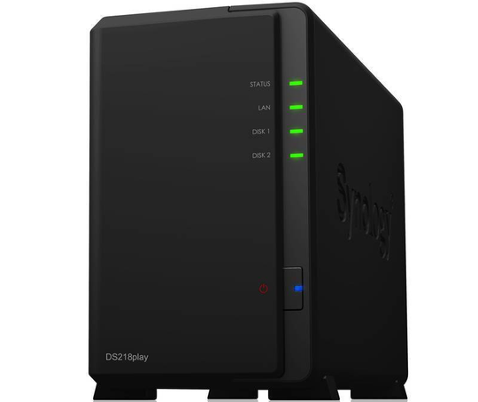 Synology DS218play 2 Bay Desktop NAS Enclosure