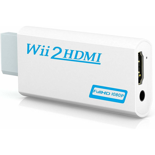 Wii to HDMI Adapter, GANA Wii to HDMI Converter Connector with 1080p/720p Video Output and 3.5mm Audio - Supports All Wii Display Modes