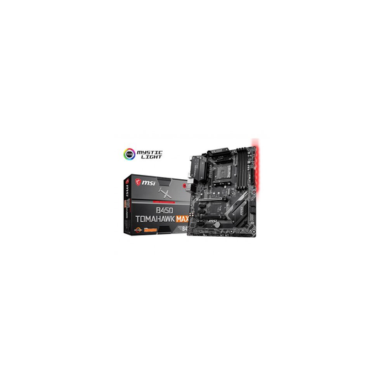 Msi B450 TOMAHAWK MAX Amd Socket Am4 Atx Ddr4 Dvi-D/Hdmi Usb C 3.2 M.2 Moth B450 TOMAHAWK MAX