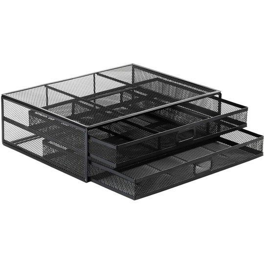HUANUO Monitor Stand with 2 Storage Drawers