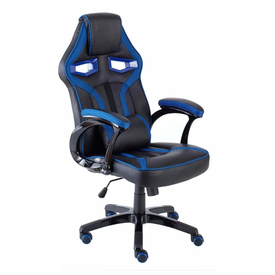 Neo Direct Blue PU Leather Racing Car and Gaming Office Chair