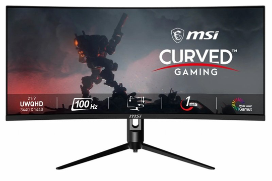 Msi MAG342CQPV 34" Uwqhd Va 100Hz Curved Monitor