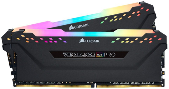 Corsair Vengeance Rgb Pro 16GB (2x8GB) DDR4 4000 (PC4-32000) C18 Amd Optimized Memory - Black