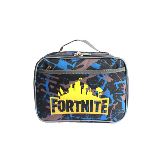 (09) Fortnite Lunch Box Bag Children Outdoor Lunch Bag Portable