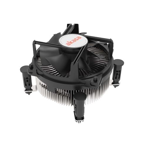 Akasa AK-CC6606BP01 computer cooling system Processor Heatsink/Radiatior 9 cm Aluminium Black 1 pc(s)