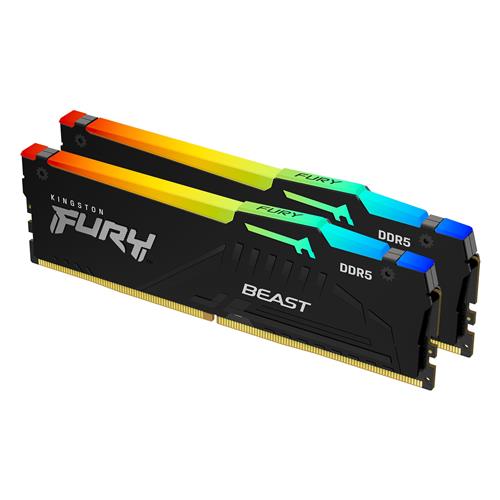 Kingston Technology FURY Beast RGB memory module 64 GB 2 x 32 GB DDR5 5200 MHz