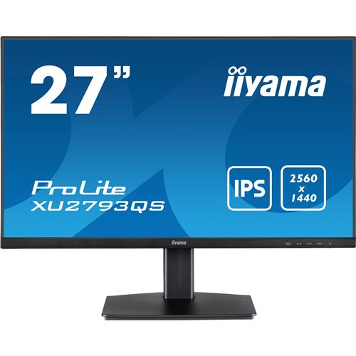 iiyama ProLite XU2793QS-B1 computer monitor 68.6 cm (27") 2560 x 1440 pixels Wide Quad HD LED Black