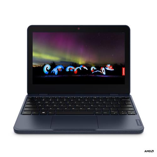 Lenovo 100w Gen 3 (AMD) 3015e Notebook 29.5 cm (11.6") HD 4 GB DDR4-SDRAM 128 GB eMMC Wi-Fi 5 (802.11ac) Windows 11 Pro Blue