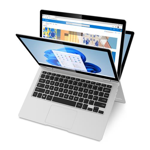 Geo Computers GeoFlex 230 N5030 Hybrid (2-in-1) 33.8 cm (13.3") Touchscreen Full HD Intel Pentium Silver 4 GB LPDDR4-SDRAM 128 GB SSD Wi-Fi 5 (802.11ac) Windows 11 Home in S mode Silver
