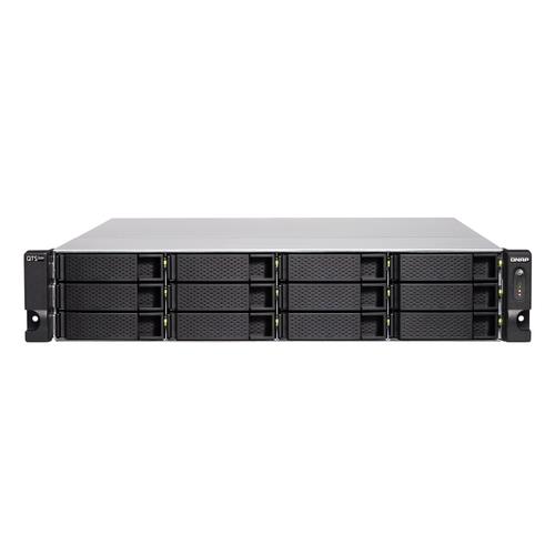 QNAP TS-h1277XU-RP NAS Rack (2U) Ethernet LAN Black Grey 3700X