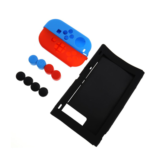 Silicon Case Gamepad Cover Skin Cap for Nintendo Switch Joy-Con Console Set