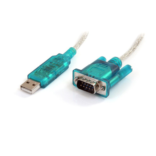 StarTech.com 3ft / 91cm USB to RS232 DB9 Serial Adapter Cable - M/M