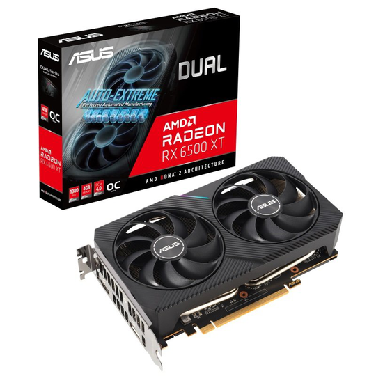 Asus Radeon Rx 6500 Xt Dual Oc 4GB Graphics Card