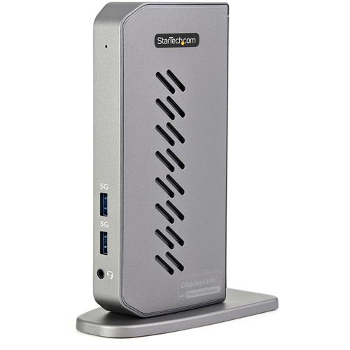 StarTech.com USB-C USB-A Dock - Hybrid Universal USB 3.0 Docking Station for USB-C or USB-A Laptop - Dual Monitor 4K 60Hz HDMI/DisplayPort - 6x USB-A GbE - USB 3.1 Gen 1 - Windows/Mac