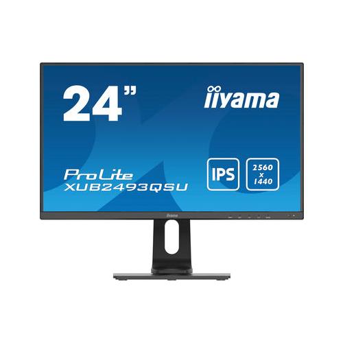 iiyama ProLite XUB2493QSU-B1 computer monitor 60.5 cm (23.8") 2560 x 1440 pixels Wide Quad HD LED Black