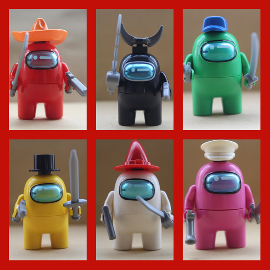 (Among Us Video Game Mini Figures) Cartoon Toys Video Games Fits Lego Mini Figures