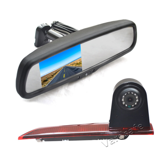 Vardsafe VS599R Parking Reverse Camera & Replacement Rear View Mirror Monitor for Ford Transit Custom