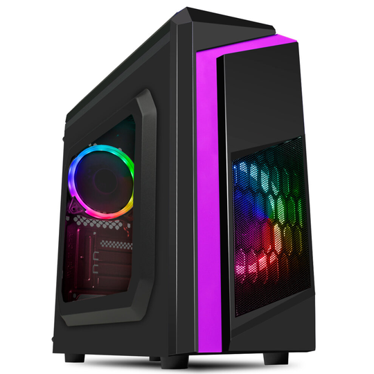 Fast Gaming PC Bundle Intel QuadCore i5 16GB RAM 1TB HDD & 128GB SSD Win 10 2GB GT710 Monitor